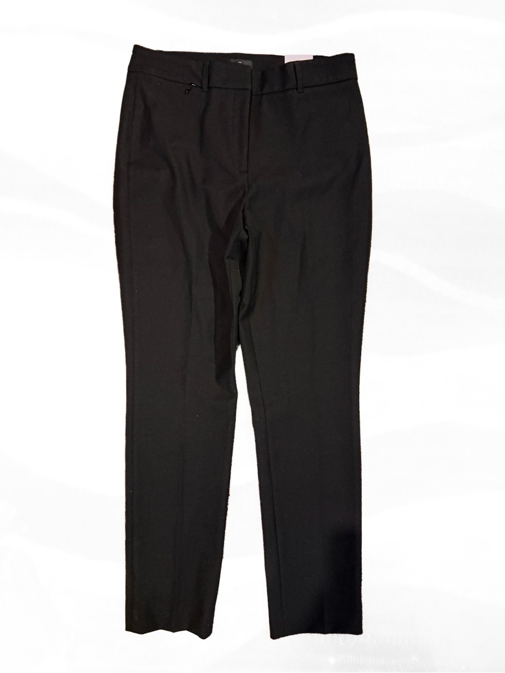White House Black Market Comfort Stretch Slim Trouser Pants Black 10L NWT